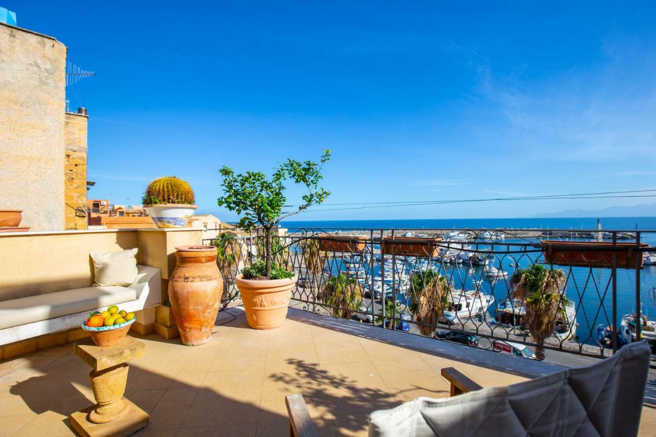 Вилла Solemar Sicilia - Casa Porto Bagnera Санта-Флавия Экстерьер фото
